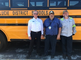 St. Lucie Accepts Its’ Shinny New 2019 Buses